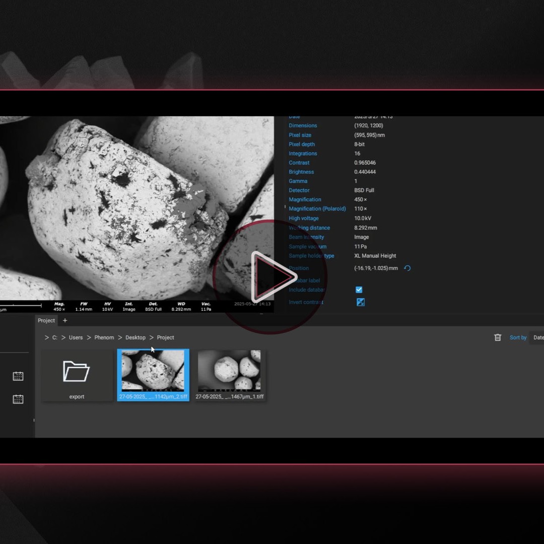 Capture high-quality images effortlessly with the new Thermo Scientific Phenom XL G3 desktop SEM